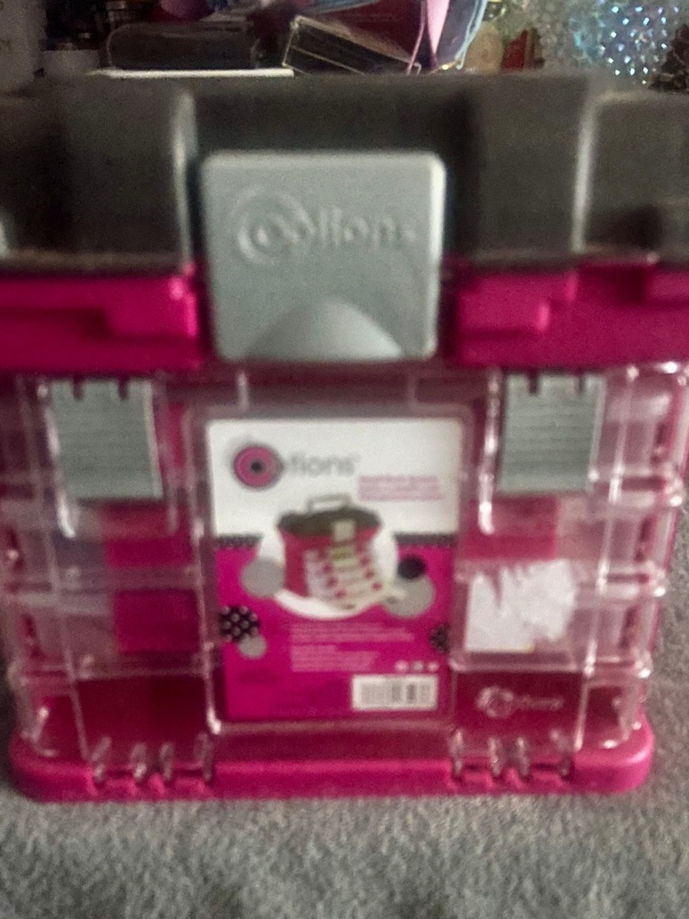 Portable Storage Rack Container with Carry Handle